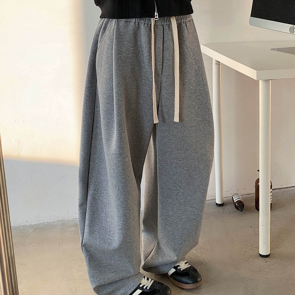 Buycenter Plus Size Fleece-lined Track Pants - Loose Fit, Cozy Comfort - Buy Center US