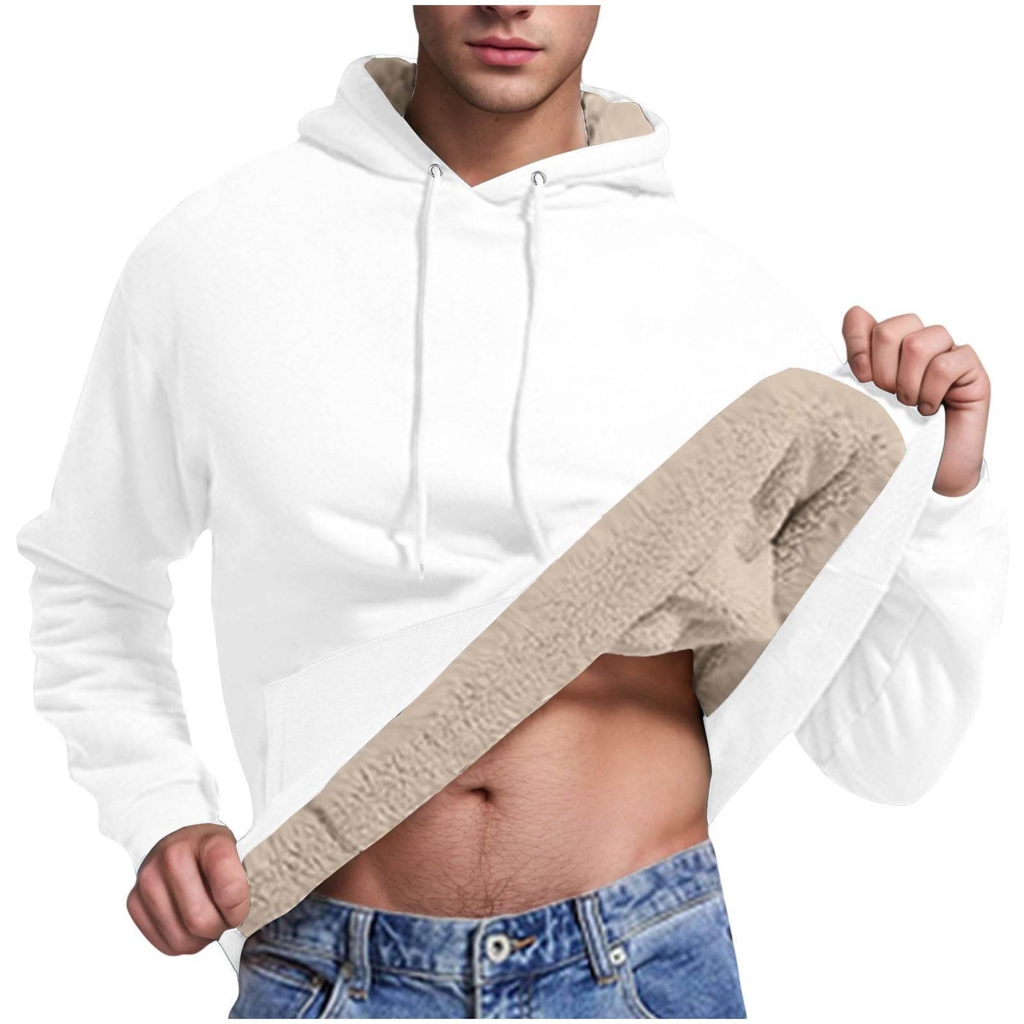 Buycenter Casual Cashmere Hoodie Cardigan - Slim Fit, Long Sleeve, 10 Colors - Buy Center US