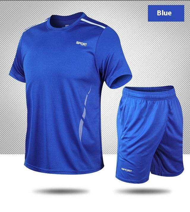 Buycenter Men's Loose Fitness Suit - Casual Short Sleeve Summer Wear - Buy Center US