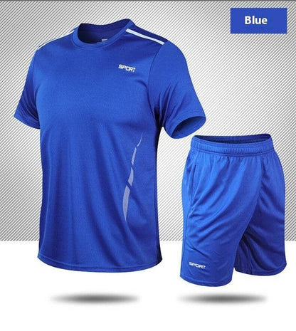 Buycenter Men's Loose Fitness Suit - Casual Short Sleeve Summer Wear - Buy Center US