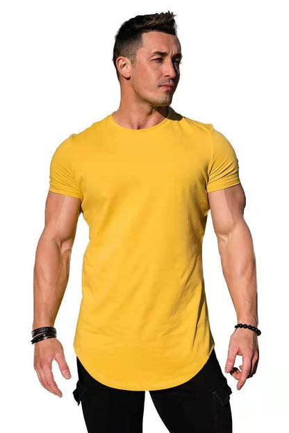Men's Casual Sports T-Shirt - Short Sleeve Cotton Fitness Tee - Buy Center US