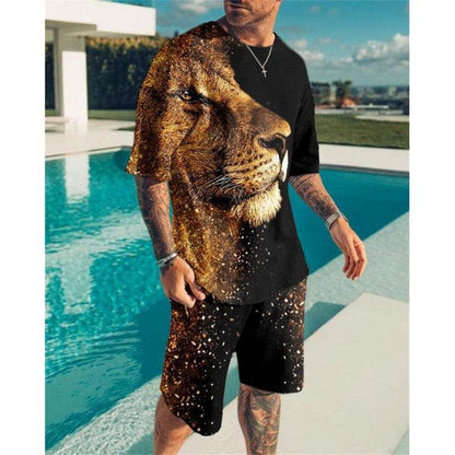 Casual Short Sleeve Men Leisure Set Suit - Multiple Colors & Sizes Available - Buy Center US