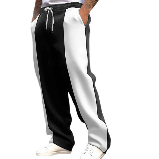 Men's Casual Sports Trousers - Loose Fit, Mid Waist, Comfortable Style - Buy Center US