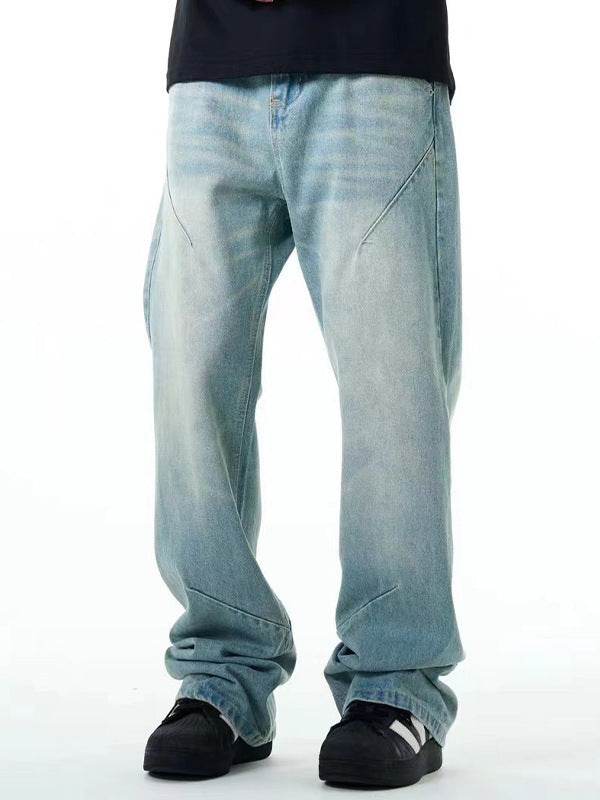 Buycenter Distressed Casual Jeans - Straight Loose Fit for All Seasons - Buy Center US