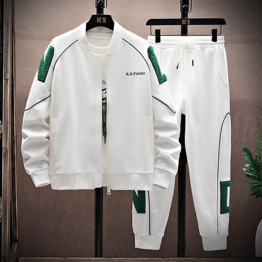 Buycenter Spring & Autumn Embroidered Baseball Uniform Set - Casual Sportswear - Buy Center US