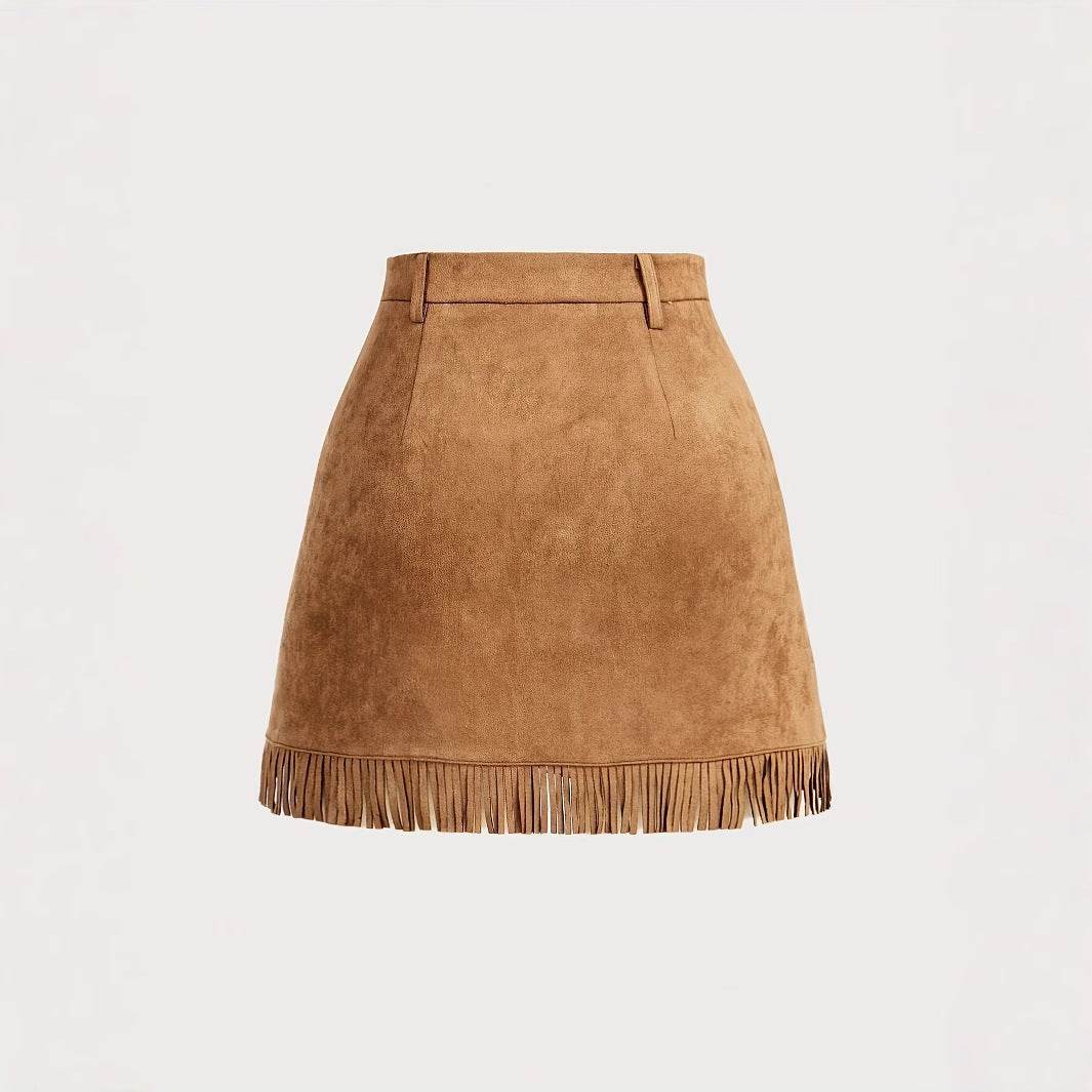 Women's Solid Color Tassel Wrap Skirt - Elegant Summer Style for Any Occasion - Buy Center US
