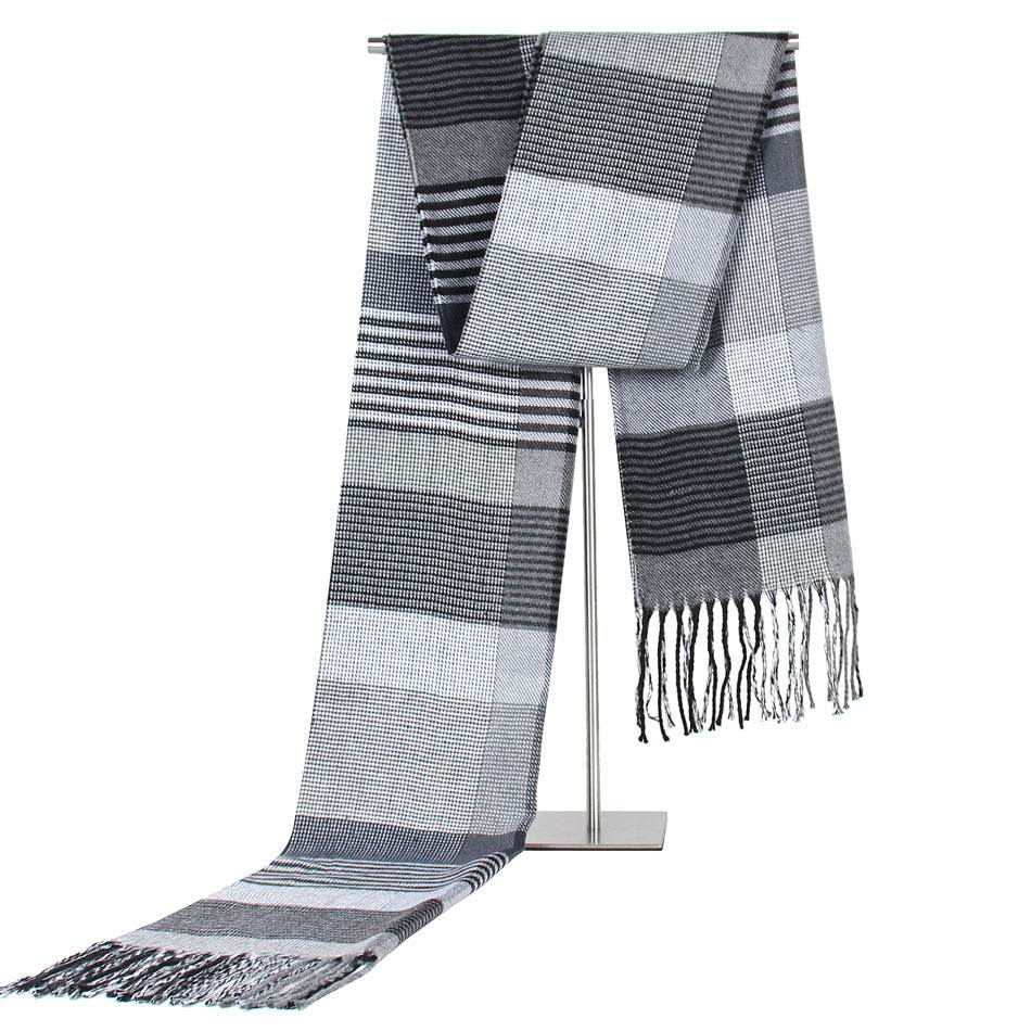 Buycenter Plaid Cashmere-like Scarf for Men - Warm Autumn & Winter Wear - Buy Center US