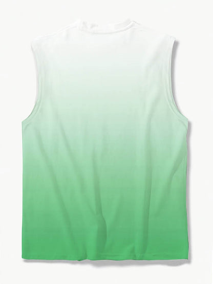 Men's 3D Palm Tree Graphic Tank Top - Breathable & Casual for Summer Fitness - Buy Center US