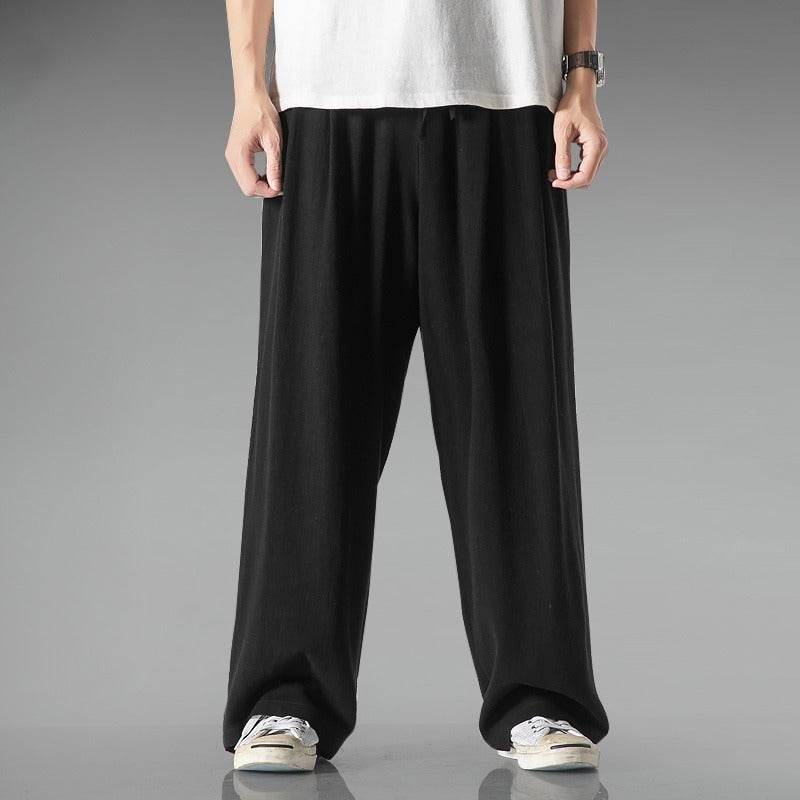 Buycenter Plus Size Lightweight Linen Summer Pants - Wide Leg & Casual - Buy Center US