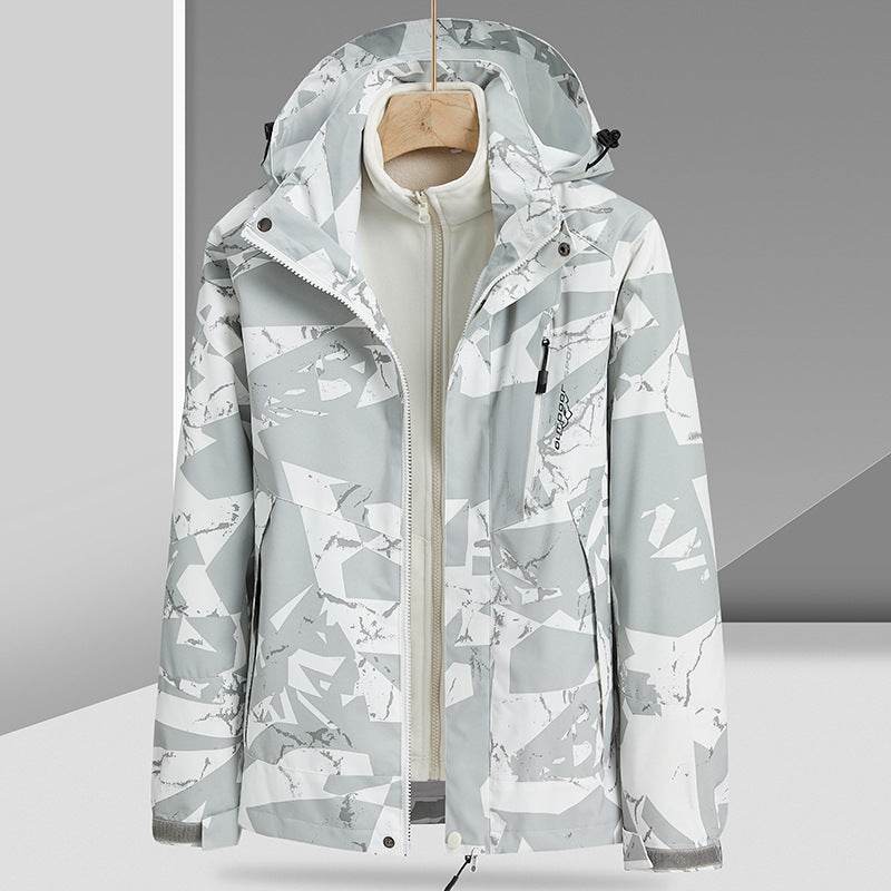 Buycenter 3-in-1 Camouflage Coat - Waterproof & Warm for Outdoor Activities - Buy Center US