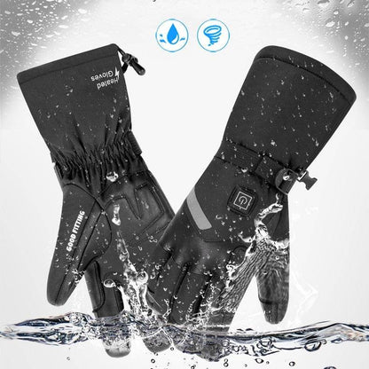 Buycenter Sheepskin Electric Heating Gloves - Smart Touch for Skiing - Buy Center US