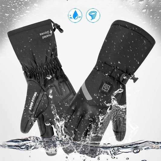 Buycenter Sheepskin Electric Heating Gloves - Smart Touch for Skiing - Buy Center US