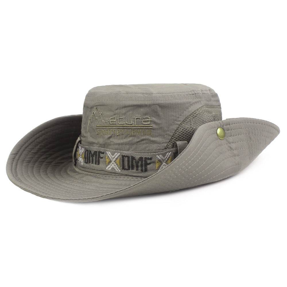 Men's Cotton Outdoor Sunshade Hat - Waterproof, Windproof, Bucket Style - Buy Center US