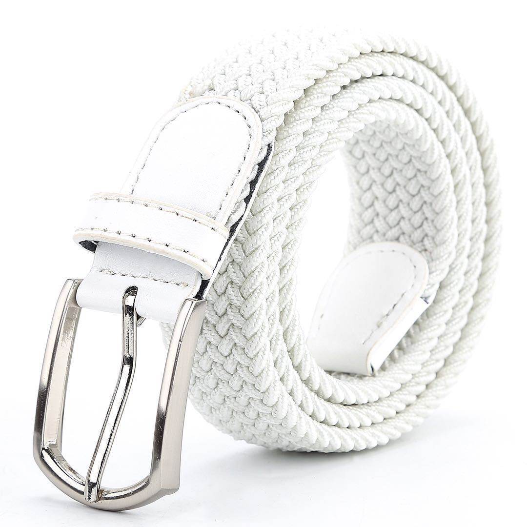Buycenter Men's Casual Stretch Woven Leather Belt - Bohemian Style, Various Colors - Buy Center US