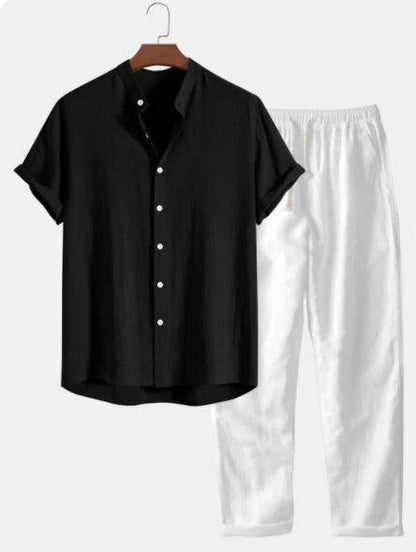 Buycenter Casual Multi-Color Beachwear - Soft Cotton & Linen Suit - Buy Center US