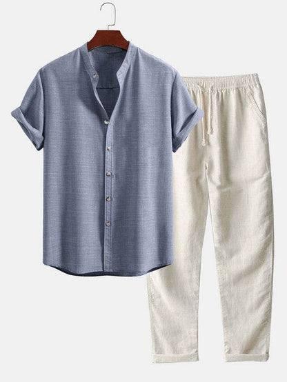Buycenter Casual Multi-Color Beachwear - Soft Cotton & Linen Suit - Buy Center US