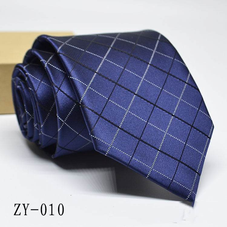 Buycenter Men's 1200D Striped Tie - Elegant Jacquard Style, Various Colors - Buy Center US