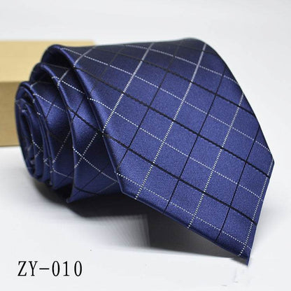 Buycenter Men's 1200D Striped Tie - Elegant Jacquard Style, Various Colors - Buy Center US