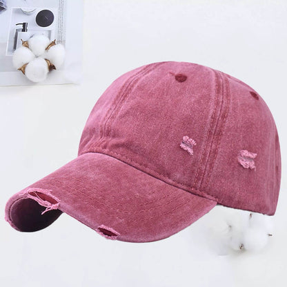 Adjustable Washed Baseball Cap - Embroidered & Printed for All Seasons - Buy Center US