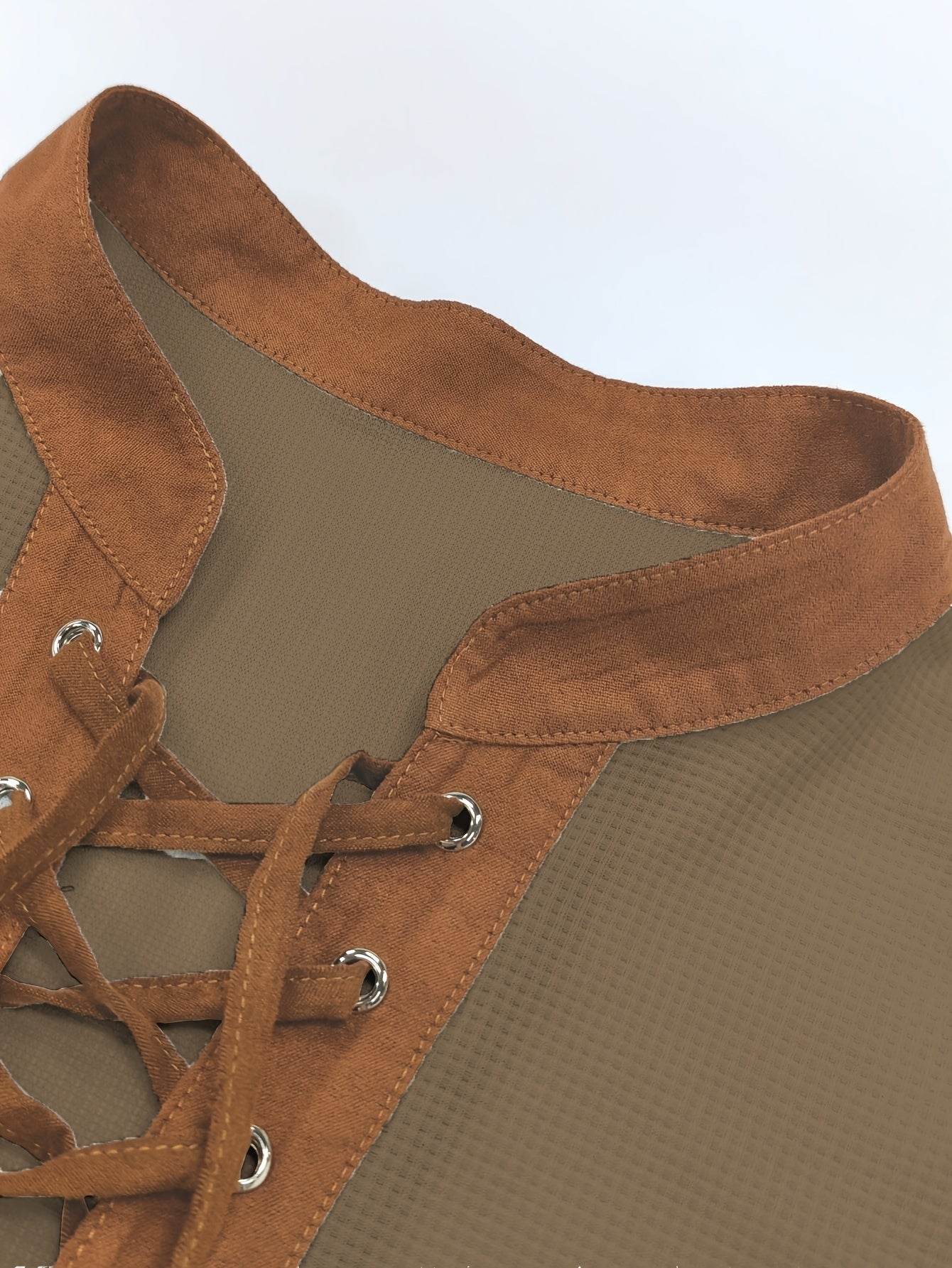 Men's Color Block Waffle Knit Henley Shirt - Breathable & Stylish Top - Buy Center US