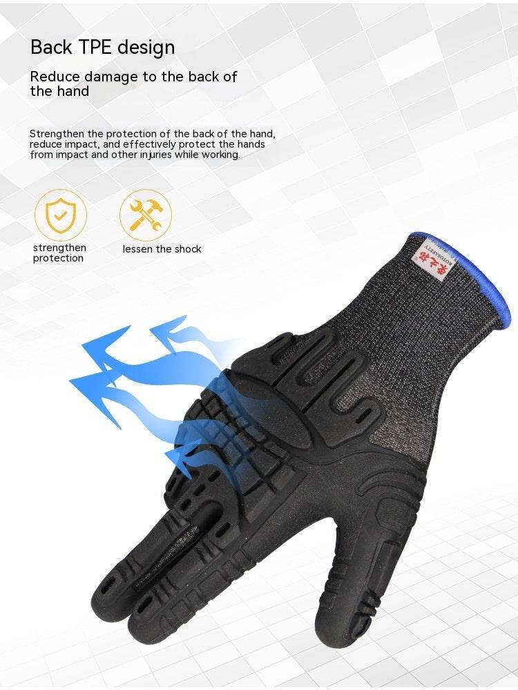 Buycenter TPE Rubber Gloves - Soft, Breathable & Non-Slip for Work - Buy Center US