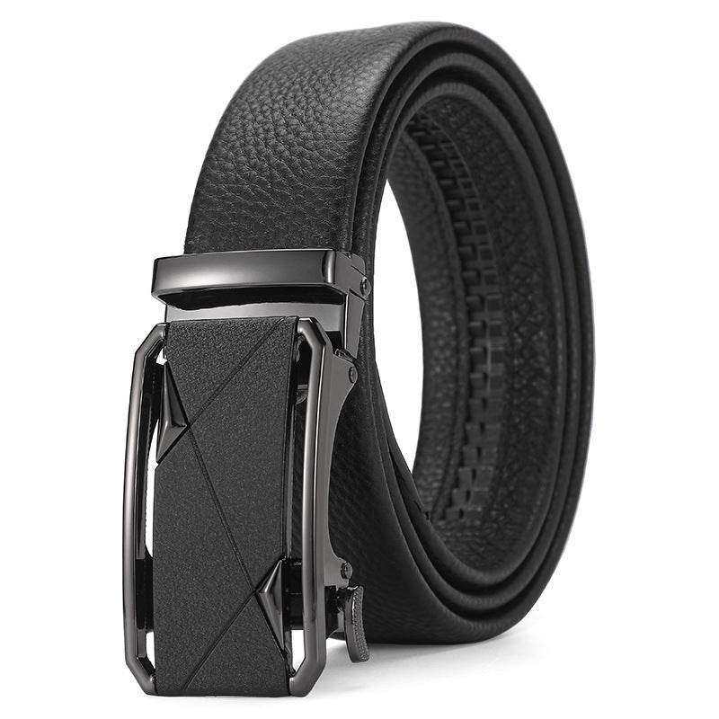 Buycenter Genuine Leather Automatic Belt for Boys - Stylish & Durable Design - Buy Center US