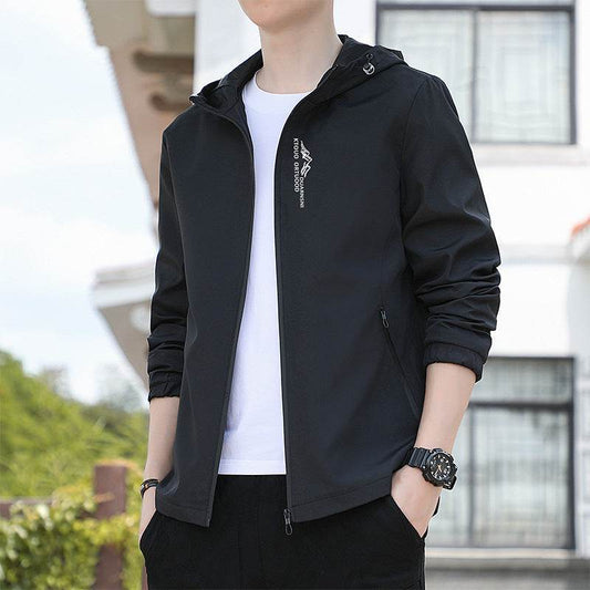 Buycenter Men's Zipper Hooded Jacket - Breathable Quick-Drying Summer Style - Buy Center US