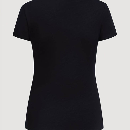 Women's V-neck Slim-fit Top - Short Sleeve, Available in Multiple Colors - Buy Center US