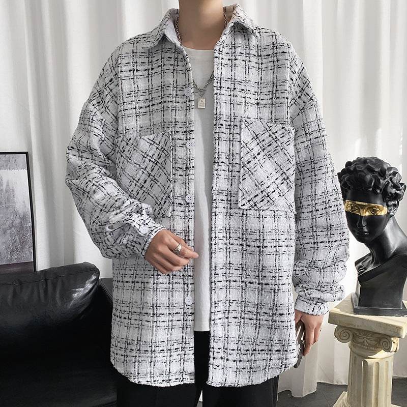 Buycenter Retro Hong Kong Style Coat - Men's Loose Cardigan for Spring - Buy Center US