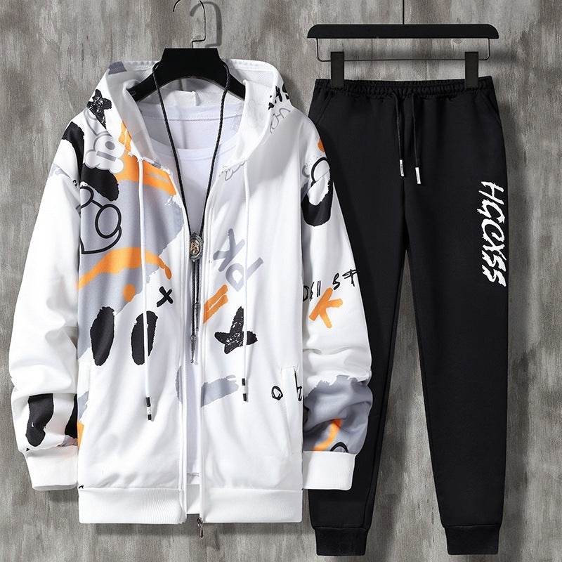 Buycenter Men's Casual Suit - Long Sleeve Zipper, Spring & Autumn Styles - Buy Center US