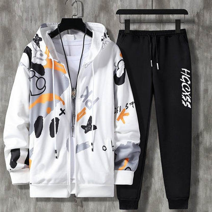 Buycenter Men's Casual Suit - Long Sleeve Zipper, Spring & Autumn Styles - Buy Center US