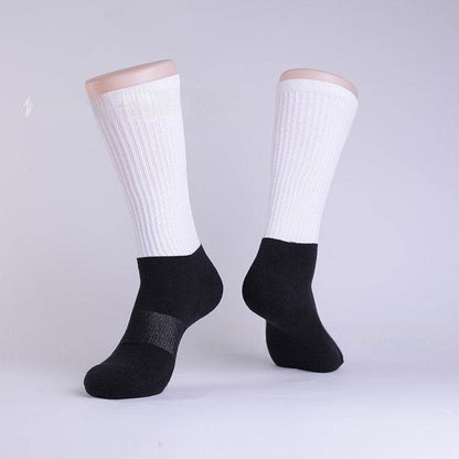 Buycenter High Cotton Sublimation Transfer Socks - Sweat Absorbent, All Seasons - Buy Center US