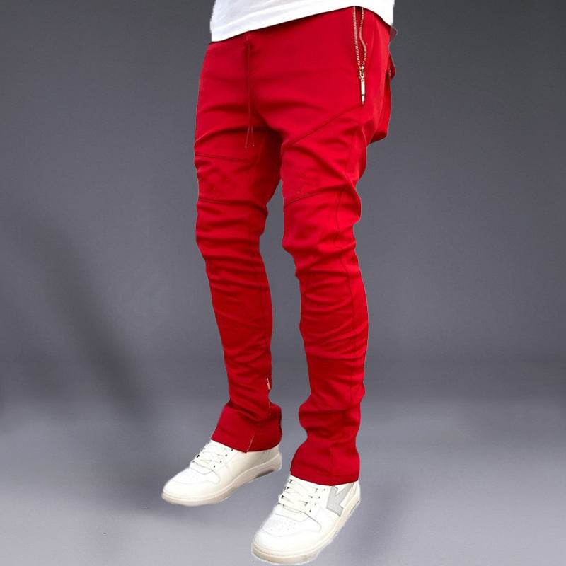 Buycenter Men's Korean Ankle Banded Pants - Super Stretch Slim Fit - Buy Center US