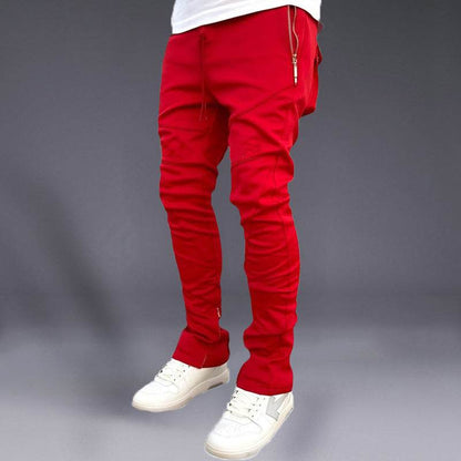 Buycenter Men's Korean Ankle Banded Pants - Super Stretch Slim Fit - Buy Center US