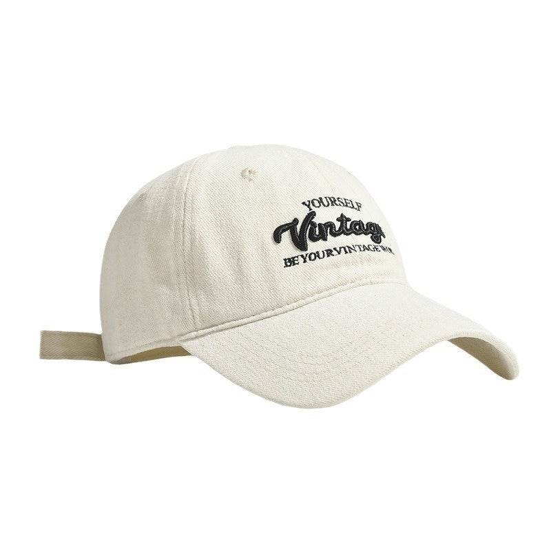 Casual Letter Embroidery Baseball Hat for Men - Vintage Cotton Styles - Buy Center US