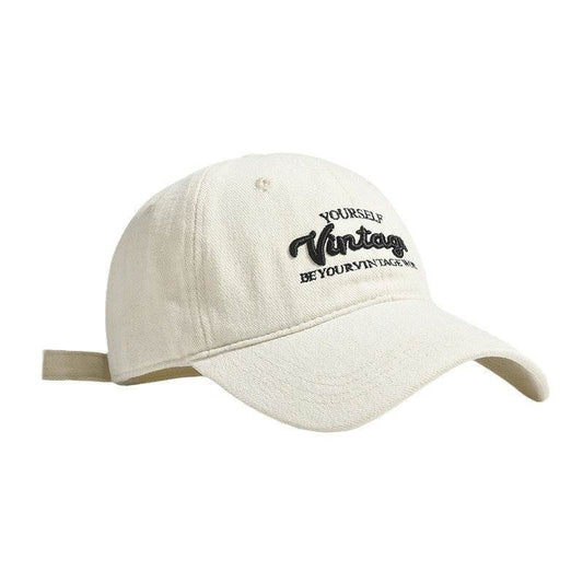 Casual Letter Embroidery Baseball Hat for Men - Vintage Cotton Styles - Buy Center US