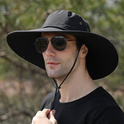 Men's Waterproof Quick-Drying Fisherman Hat - Big Brim for Hiking - Buy Center US