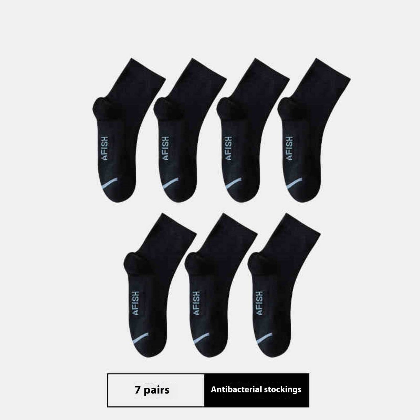 Buycenter Men's Thin Sport Socks - 7 Pairs, Breathable and Antibacterial - Buy Center US