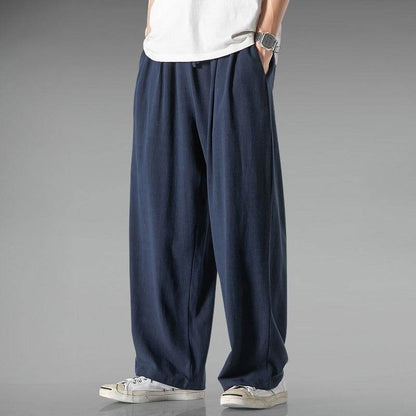 Buycenter Plus Size Lightweight Linen Summer Pants - Wide Leg & Casual - Buy Center US