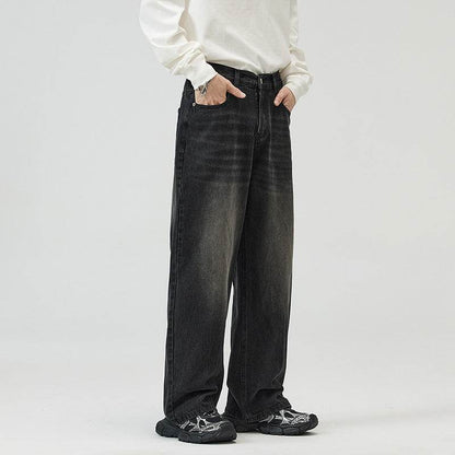 Buycenter Vintage Wide-Leg Pants for Men and Women - Washed-Out Style - Buy Center US