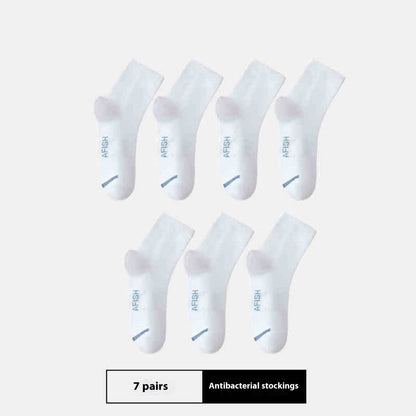 Buycenter Men's Thin Sport Socks - 7 Pairs, Breathable and Antibacterial - Buy Center US