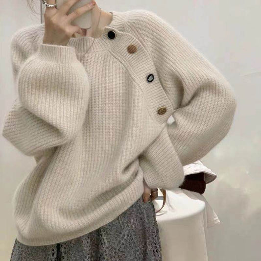 Design Sense Japanese Style Lazy Coat - Cozy Pullover for Autumn & Winter - Buy Center US