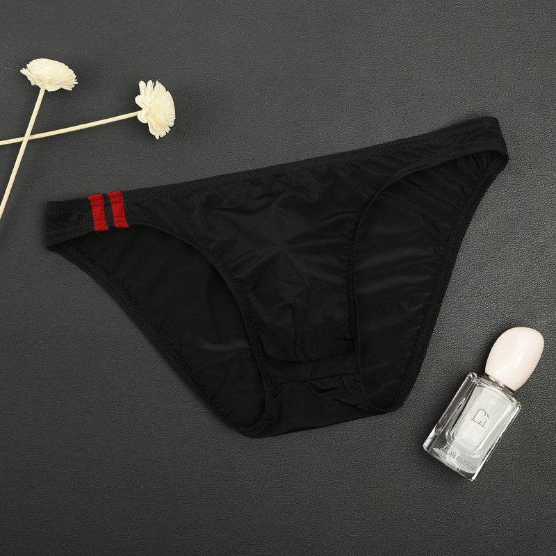 Buycenter Men's Ice Silk Low Waist Briefs - Thin, Breathable Comfort - Buy Center US
