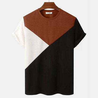 Striped 3D Printed Short Sleeve Mesh Top - Loose Fit, Antibacterial Style - Buy Center US