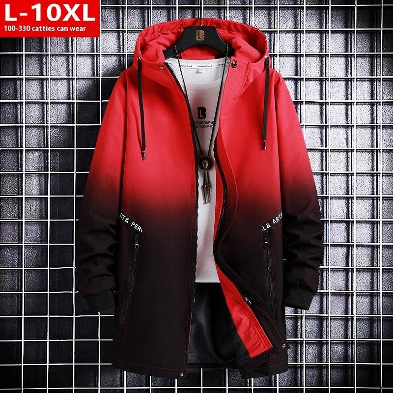 Trendy Men's Hooded Trench Coat - All-Matching Spring & Autumn Style - Buy Center US