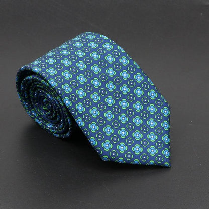 Buycenter Super Soft Silk Ties - 75mm Bohemian Necktie for Men - Buy Center US