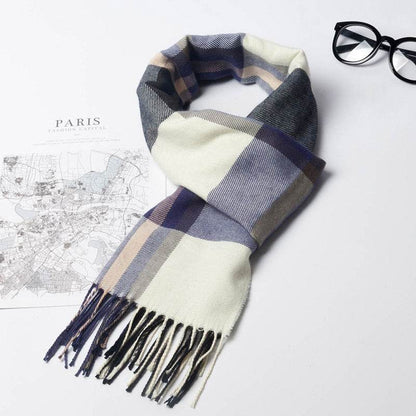 Buycenter Stylish Men's Plaid Scarf - Warm, Soft, Windproof for All Seasons - Buy Center US