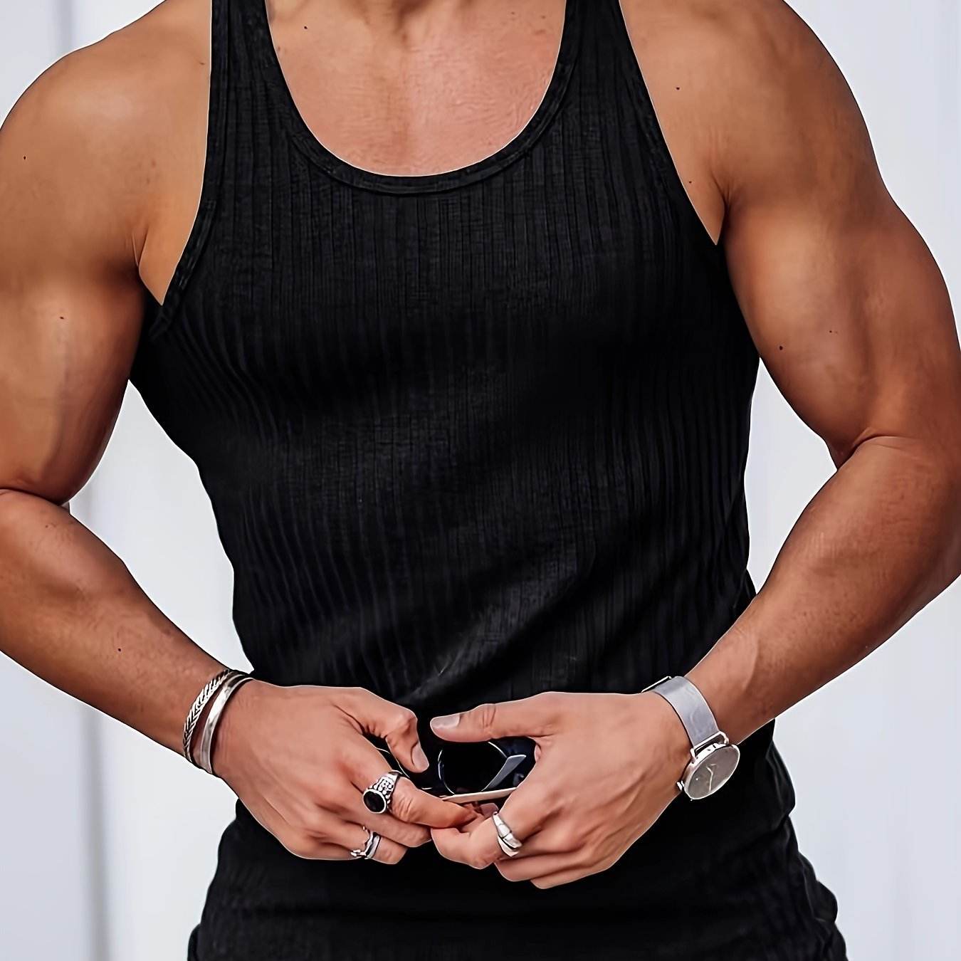 Men's Quick Dry Breathable Tank Tops - Athletic Gym Sleeveless Shirt - Buy Center US