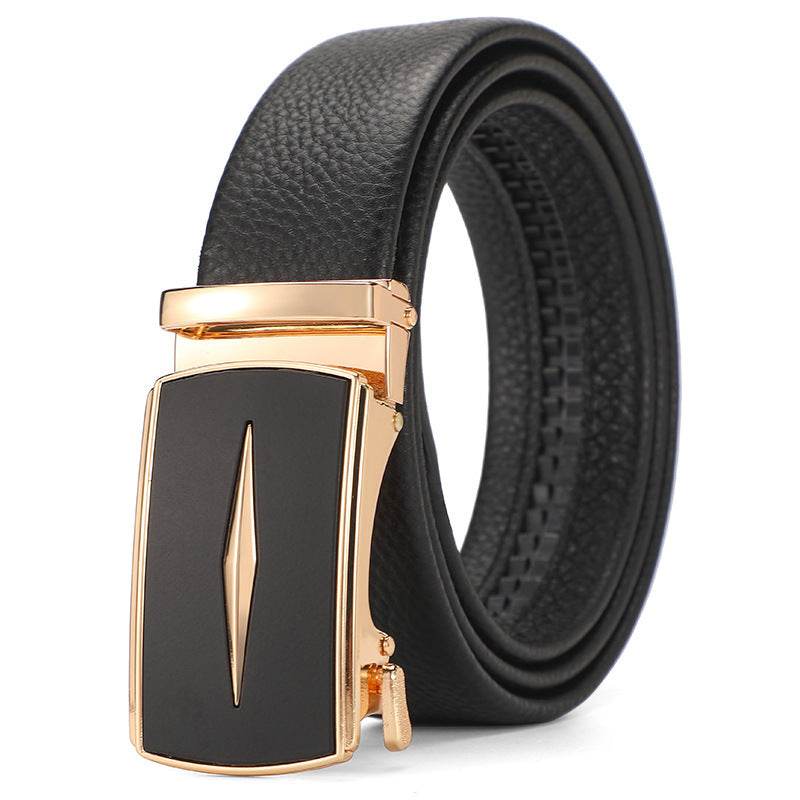 Buycenter Genuine Leather Automatic Belt for Boys - Stylish & Durable Design - Buy Center US