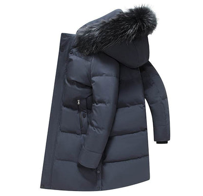 Buycenter Fur Collar Down Jacket - Thick and Warm, Cold-Resistant Style - Buy Center US